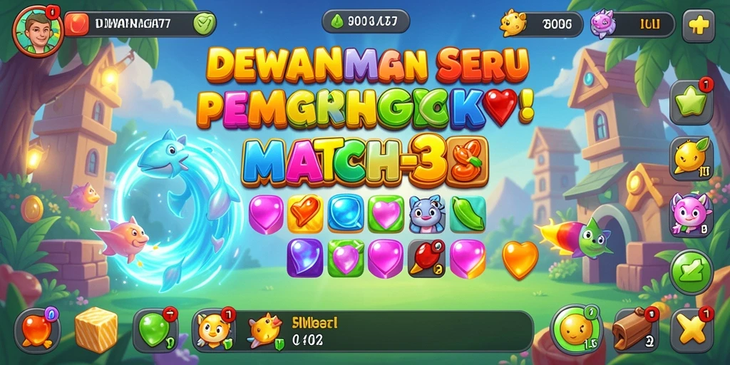 Gameplay seru dari DEWANAGA77 dengan kombinasi warna-warni.