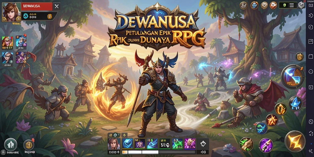 Screenshot gameplay DEWANUSA menampilkan pertarungan karakter yang seru.