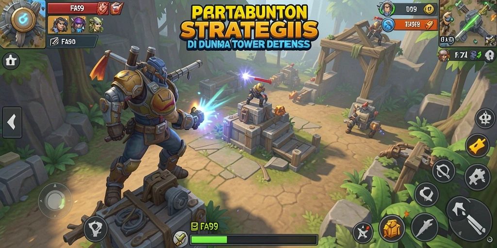 Gameplay seru Tower Defense dengan strategi menara yang dinamis.