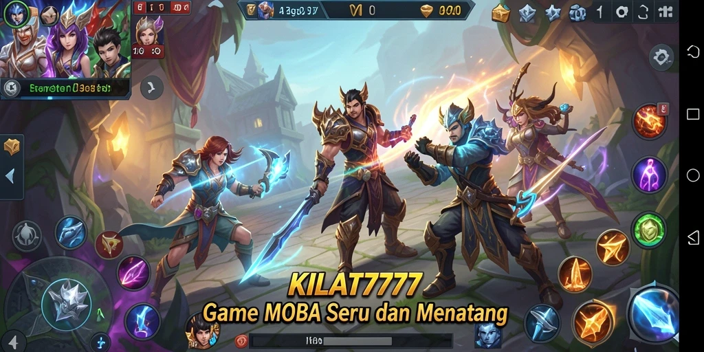 Tangkapan layar gameplay KILAT777 yang menampilkan pertempuran seru.