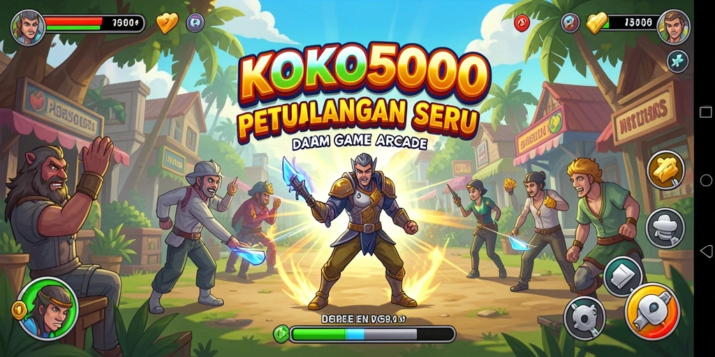 Tampilan menarik dari gameplay KOKO5000 dengan karakter yang mengesankan.