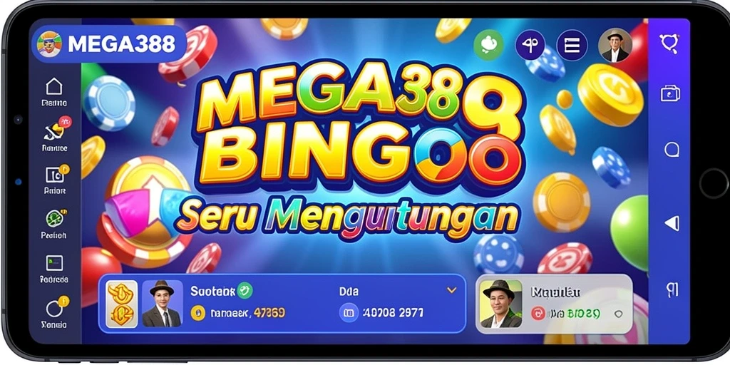 Screenshot gameplay MEGA388 yang menampilkan keseruan permainan Bingo.