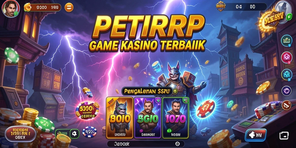 Tampilan gameplay seru dalam aplikasi Kasino PETIRRP.