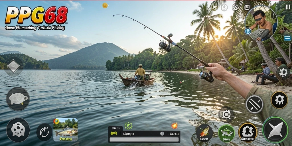 Tampilan gameplay PGG68 dengan tangkapan ikan yang mengesankan.