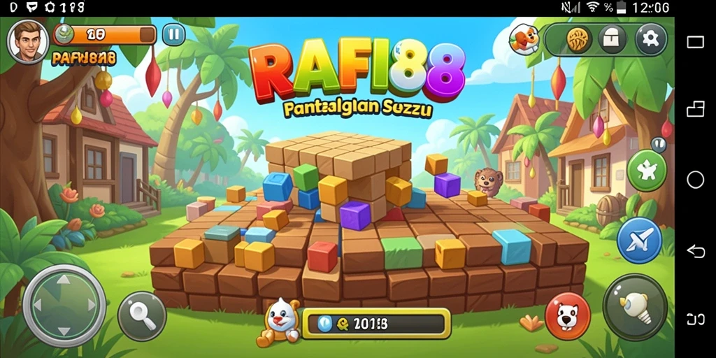 Tampilan seru gameplay dalam RAFI88 saat menyelesaikan puzzle.
