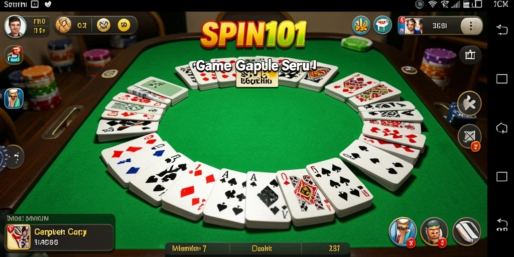 Tampilan gameplay SPIN101 yang seru dan interaktif dalam permainan Gaple.