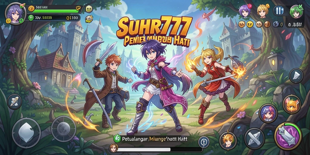 Screenshot SUHU777 menampilkan pertarungan seru antar karakter Anime.